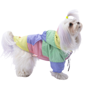 PawStar Pastel Kauai Küçük Irk Köpek Yağmurluk Large