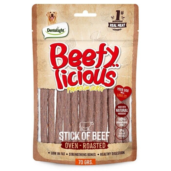 Dentalight Beffy Licious Kurutulmuş Sığırlı Çubuk Köpek Ödül Maması 70 gr