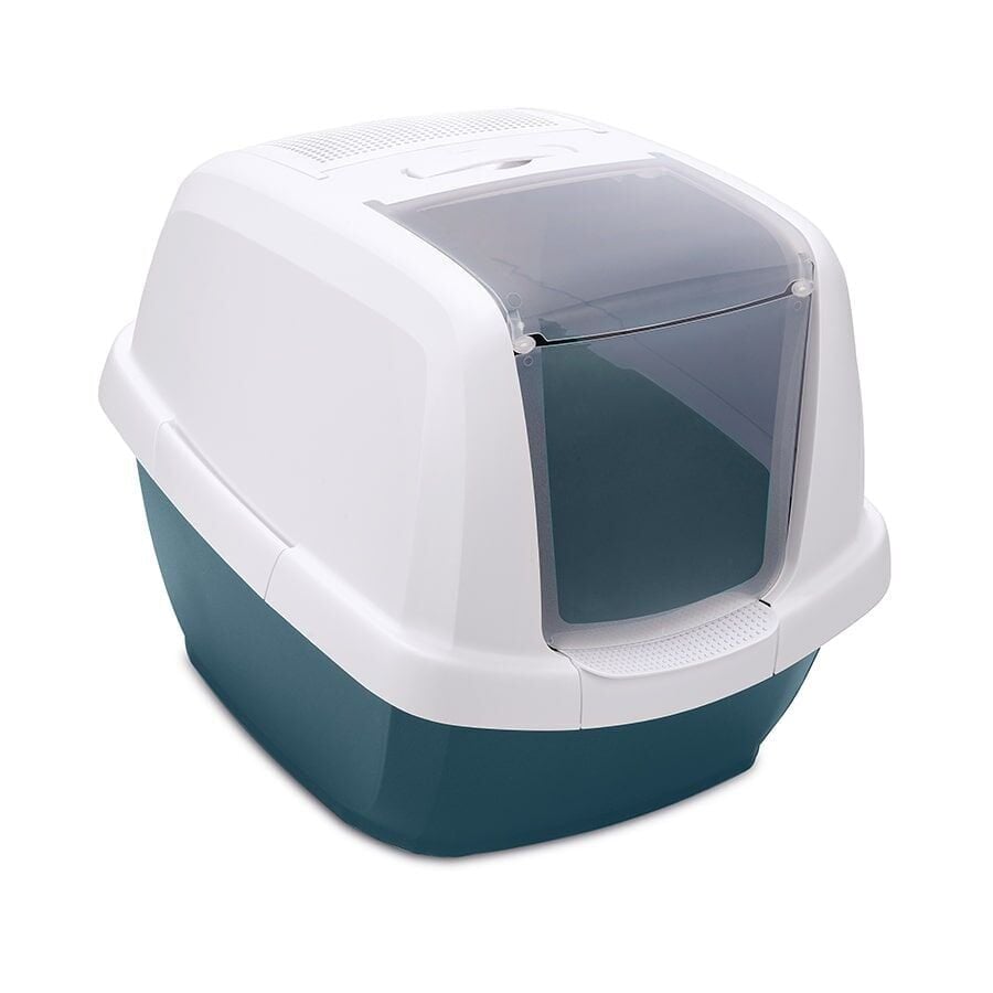 Imac Maddy Kapalı Kedi Tuvaleti Petrol Mavisi 65 x 47,5 x 47,5 cm
