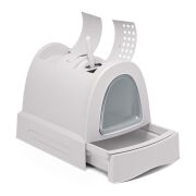 Imac Zuma Çekmeceli Kapalı Kedi Tuvaleti Gri 56 x 40 x 42,5 cm