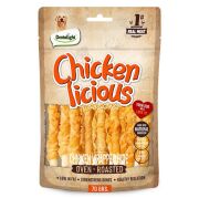 Dentalight Chicken Licious Kurutulmuş Tavuklu Deri Sarma Köpek Ödül Maması 70gr