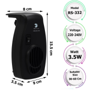 Rs Electrical 332 Akvaryum Soğutucu Fan 165 x 90 x 80 mm