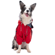 PawStar Kırmızı Dijon Büyük Irk Köpek Yağmurluk Mont 7XL