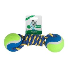 Wompet İpli Oyuncak Çift Toplu Sargı Mavi Sari 22Cm