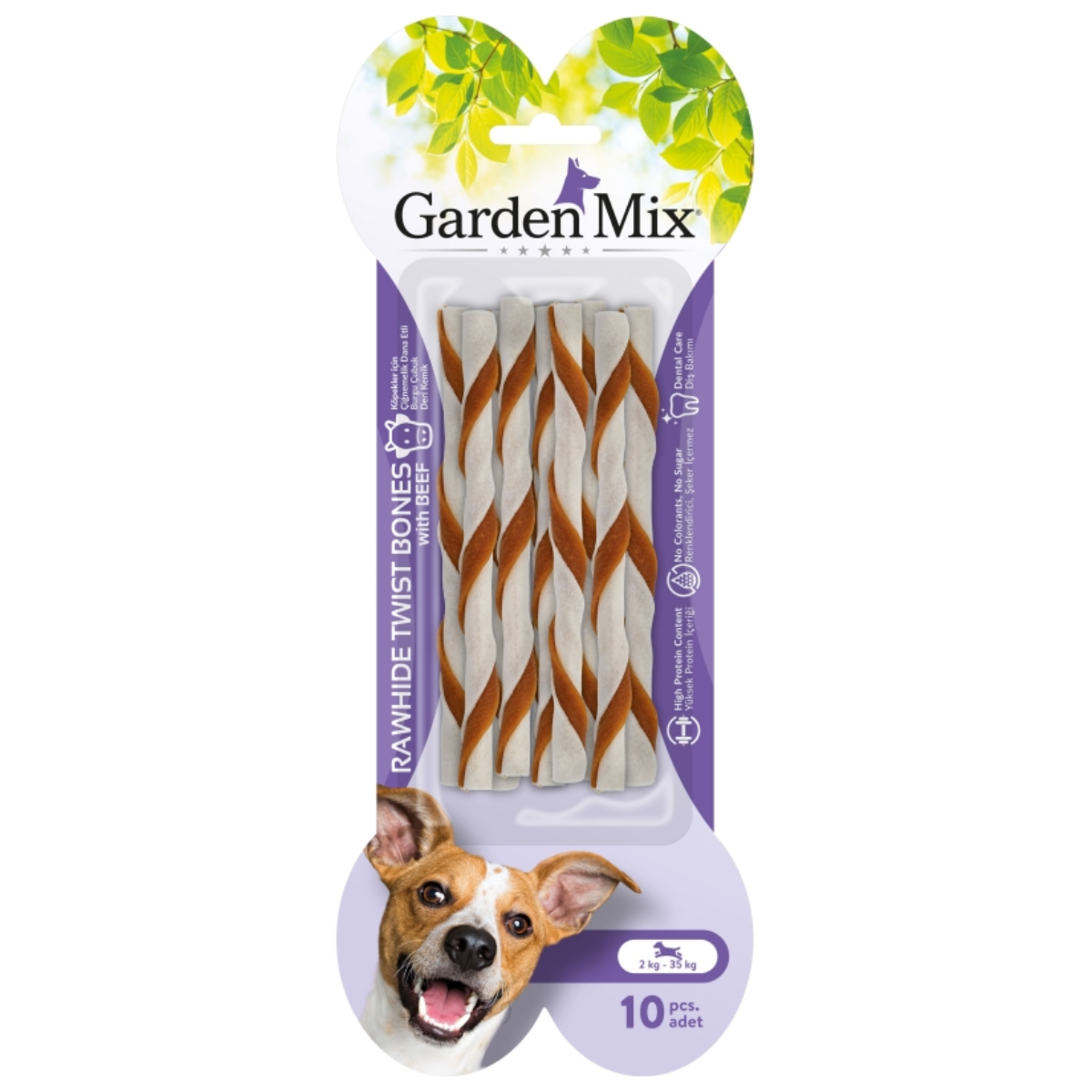 Garden Mix Dana Etli Burgu Çubuk Kemik 10'lu