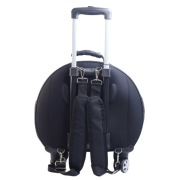 Migno Space Tekerlekli Kedi Köpek Taşıma Çantası Fileli Siyah 48 x 22 x 48 cm