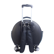 Migno Space Tekerlekli Kedi Köpek Taşıma Çantası Fileli Turkuaz 48 x 22 x 48 cm