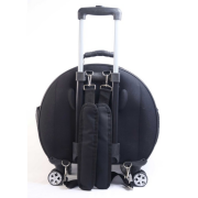 Migno Space Tekerlekli Kedi Köpek Taşıma Çantası Şeffaf Fileli Pembe 48 x 22 x 48 cm