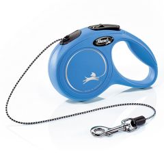 Flexi Classic İp XS 3 Metre Mavi Otomatik Köpek Tasması