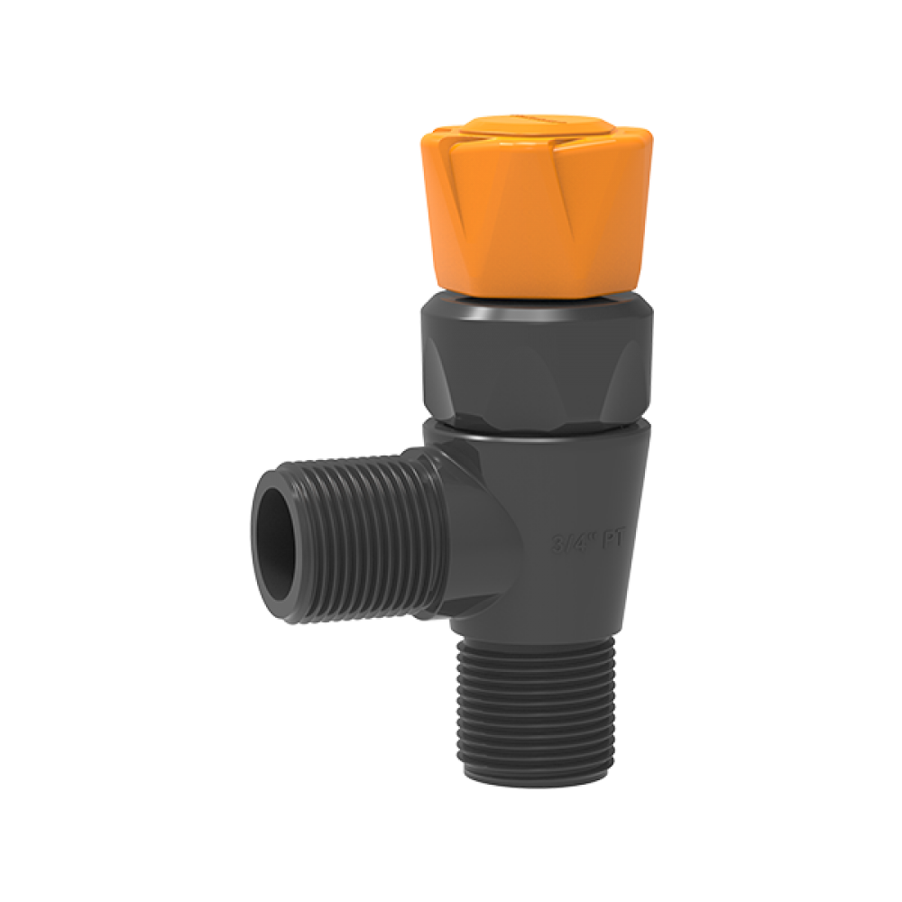 Açılı Vana ( Angle Valve ) - Gri - 1/2 Upvc