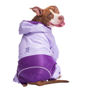 PawStar Lila Mor Büyük Irk Köpek Tulum Yağmurluk 6XL
