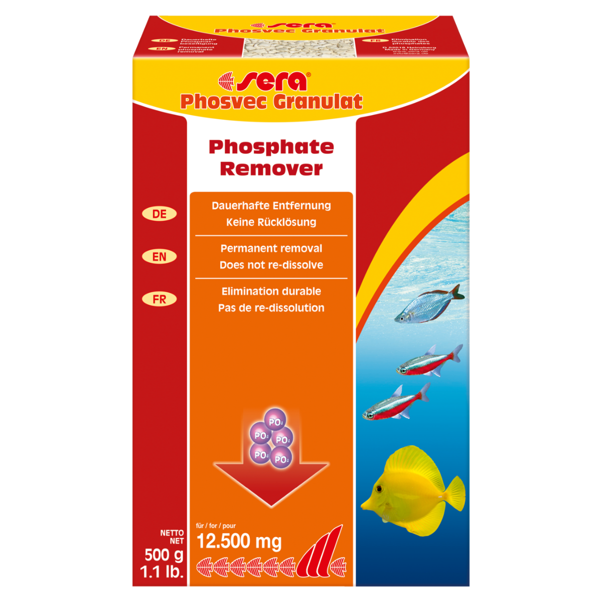Sera Phosvec Granulat 500 gr Fosfat Giderici