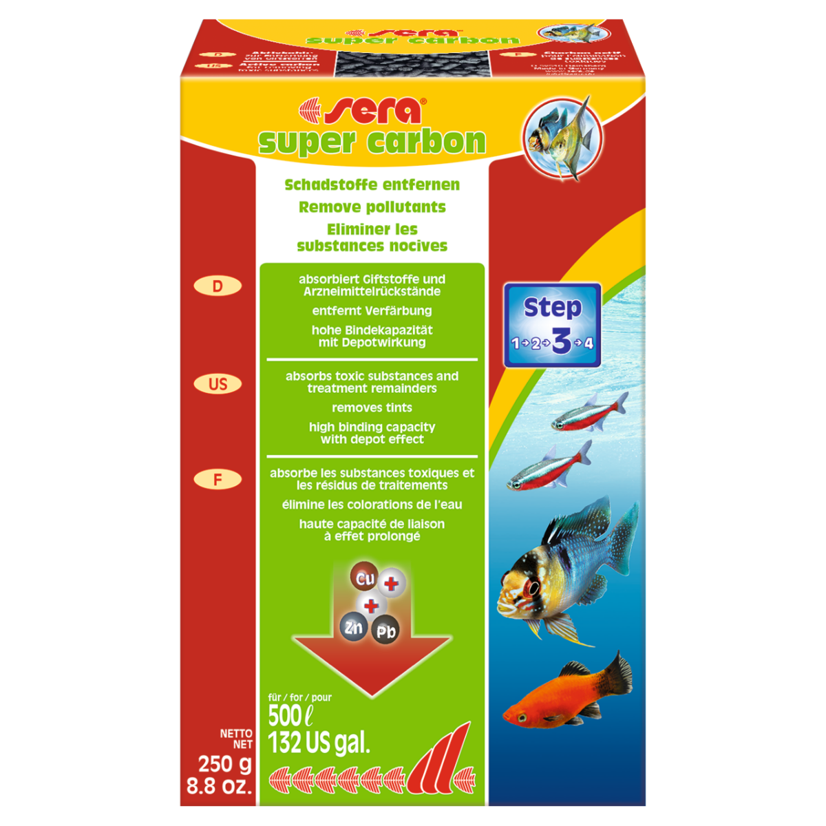 Sera Super Carbon 250 gr