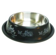 Oripet Çiçek Desenli Çelik Köpek Mama Kabı 96 Oz