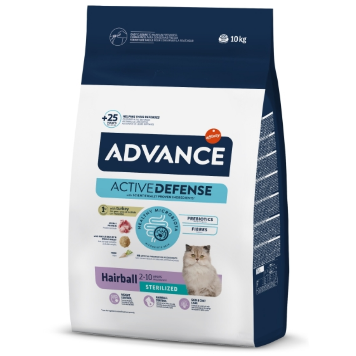 Advance Cat Sterilized Hairball Hindili 10 Kg