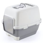 Stefanplast Cathy Clever Smart Kapalı Kedi Tuvaleti Gri