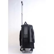 Migno Prestige Fileli Kedi Köpek Büyük Taşıma Çantası - Siyah 46 x 22 x 46 cm