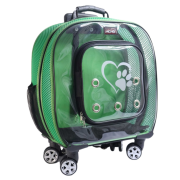 Migno Prestige Fileli Kedi Köpek Büyük Taşıma Çantası - Yeşil 46 x 22 x 46 cm