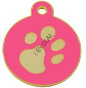 Imarc Kedi Köpek İsimlik Büyük Daire Pembe Daire Elegance
