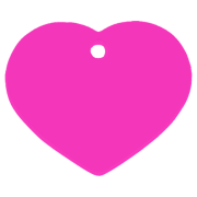 iMARC Hi-Line Large Heart Pink Kedi Köpek İsimliği