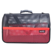 Migno Flybag Voyager Kedi Köpek Taşıma Çantası - Kırmızı Siyah 46 x 30 x 27 cm