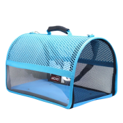 Migno Flybag Voyager Şeffaf Fileli Kedi Köpek Taşıma Çantası - Turkuaz 46 x 30 x 27 cm