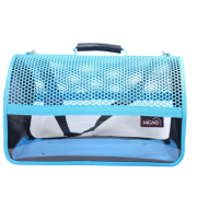 Migno Flybag Voyager Şeffaf Fileli Kedi Köpek Taşıma Çantası - Turkuaz 46 x 30 x 27 cm