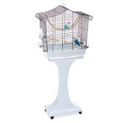 Imac Sofia Ayaklı Kuş Kafesi Mor - Lacivert 62,5 x 33 x 61 / 132 cm