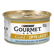 Purina Gourmet Gold Okyanus Balıklı Ispanaklı Kedi Yaş Mama 85 gr