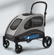 Tommy Evcil Hayvan Arabası Gri 90 x 73 x 108 cm Max 60 kg