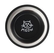 Oripet Kedi Desenli Çelik Mama Kabı 16 Oz 15.5 cm