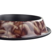 Oripet Leopar Desenli Çelik Mama Kabı 24 Oz 17 cm