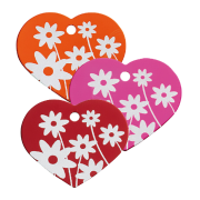 iMARC Large Pink Heart, Daisy Flower Köpek İsimliği