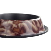 Oripet Leopar Desenli Çelik Mama Kabı 8 Oz 12 cm