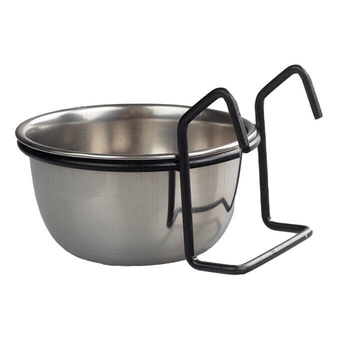 Oripet Siyah Kanca Askılı 5 Oz Çelik Mama Kabı 7,5 cm