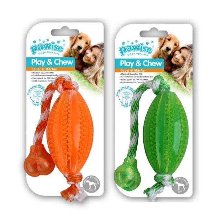 Pawise Köpekler İçin Kemirme Oyuncağı İpli Rugby Topu