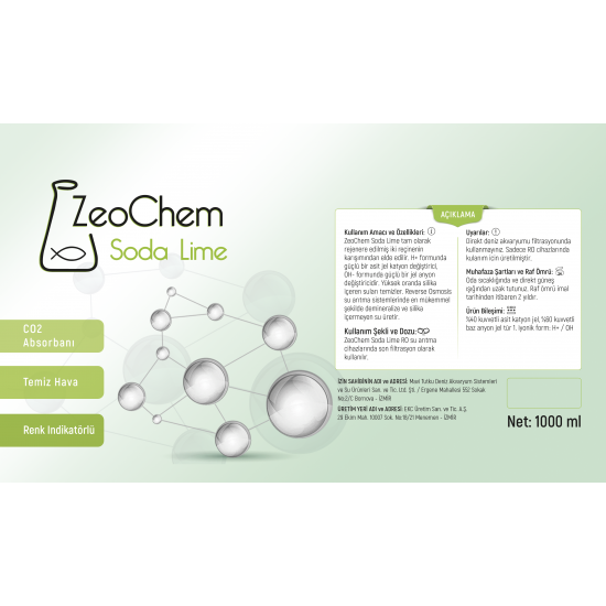 Co2 Absorbanı (Soda Lime) |  (1000ML )