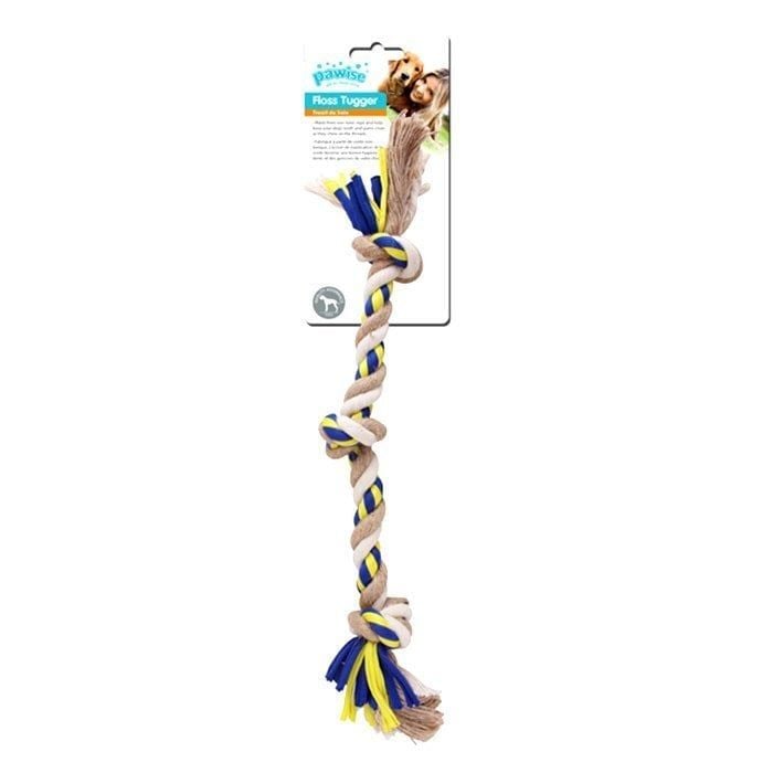 Pawise Köpekler İçin Floss Tugger 3 Düğümlü İp Oyuncak