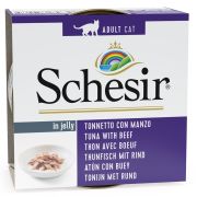 Schesir Jelly Ton Balıklı Sığır Etli Konserve Kedi Maması 85 Gr