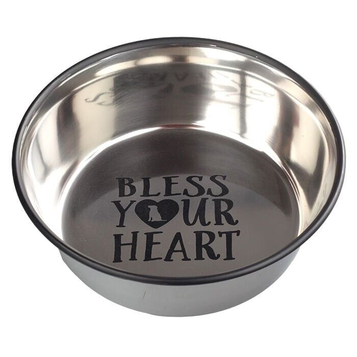 Oripet Standart Çelik Mama Kabı İçi Yazılı 2QT 21 cm