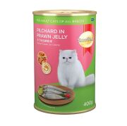 SmartHeart Jöle İçinde Karides ve Sardalyalı Yetişkin Kedi Konservesi 400 gr 24 Adet
