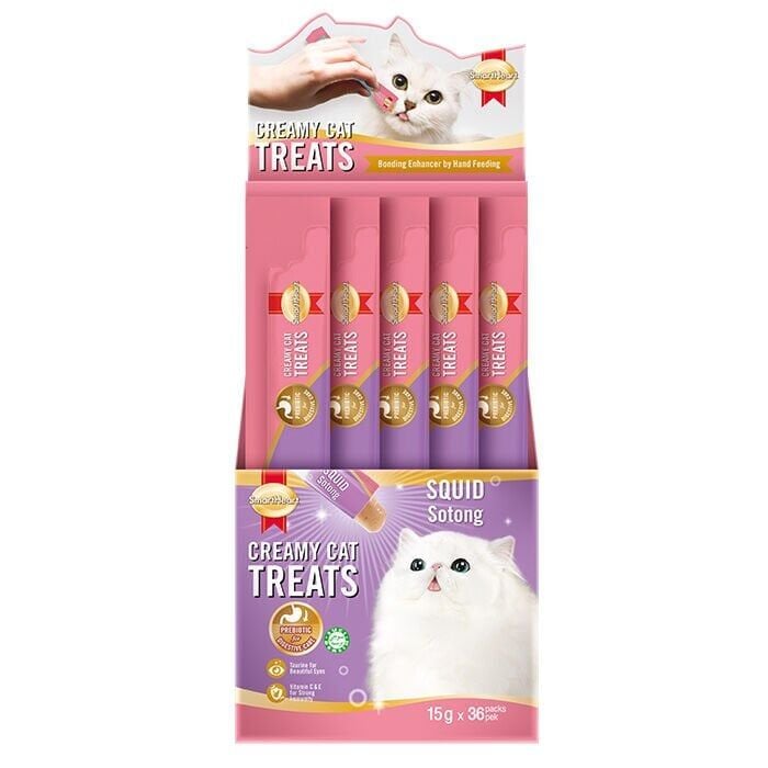 SmartHeart Kalamarlı Krema Kedi Ödülü 36 adet 15 Gr