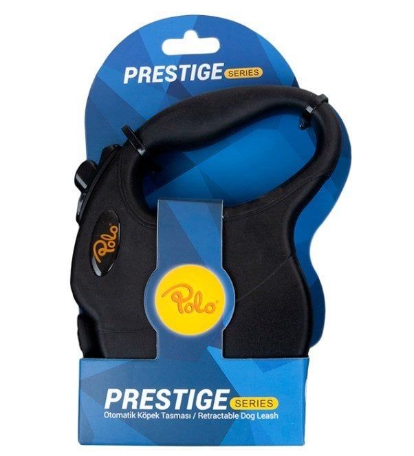 Polo Prestige Siyah Otomatik köpek Tasması Xsmall 3 m / 8 kg