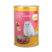 SmartHeart Ton Balığı Parça Etli Sardalya Kedi Konserve Mama 24 x 400 Gr