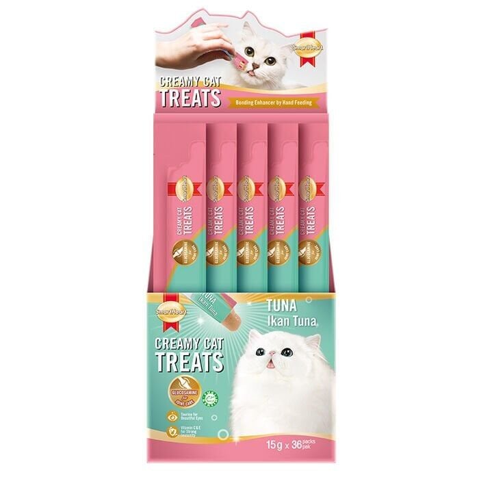 SmartHeart Ton Balıklı Krema Kedi Ödülü 15 Gr 36 Adet