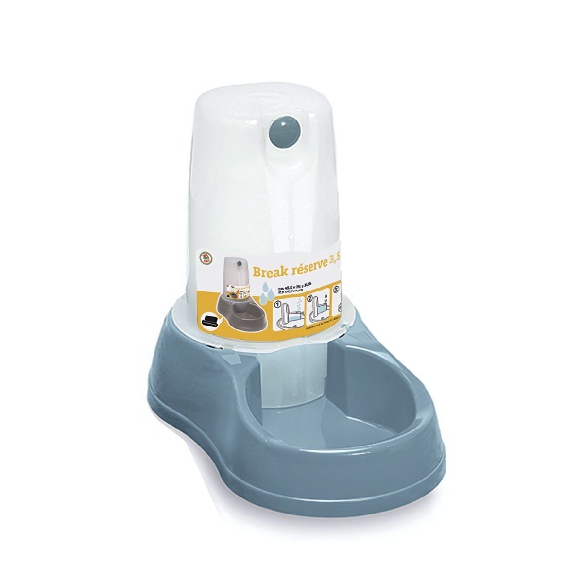 Stefanplast Köpek Rezerv Hazneli Su Kabı 3,5 Litre Mavi