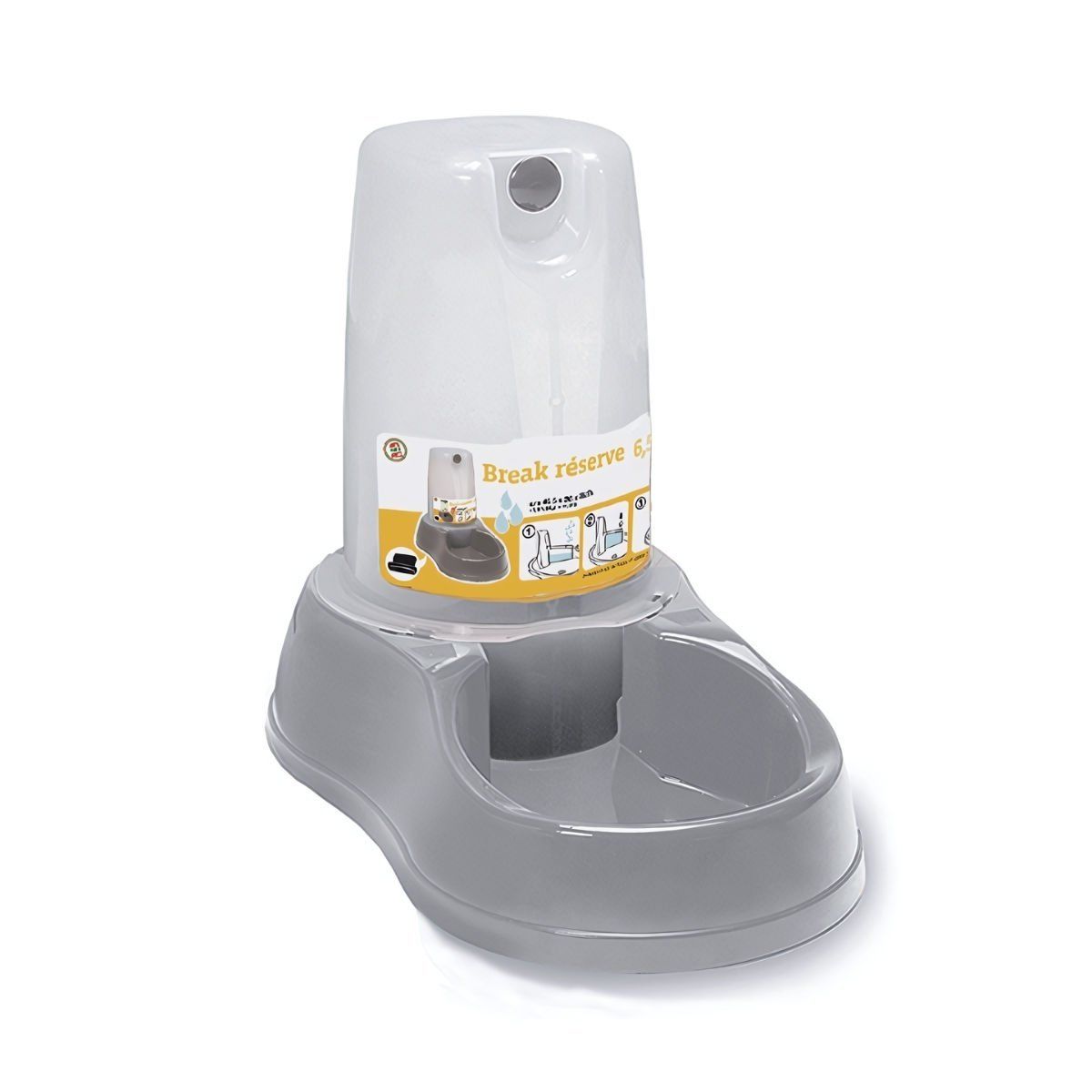 Stefanplast Köpek Rezerv Hazneli Su Kabı 6,5 Litre Gri