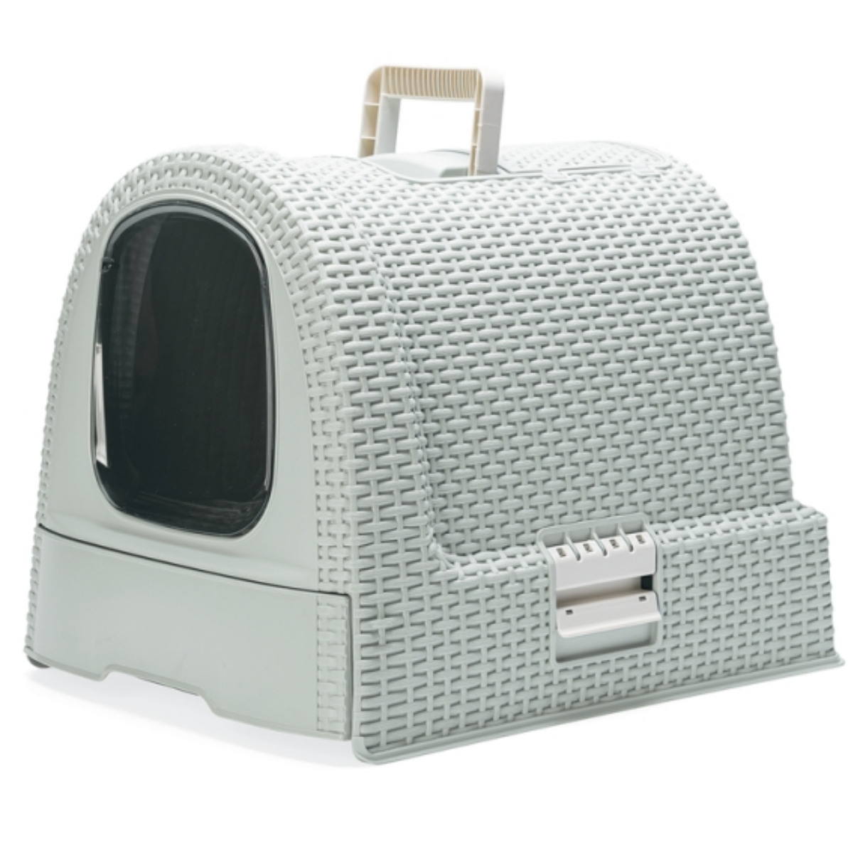 Karlie Çekmeceli Mavi Kapalı Kedi Tuvaleti