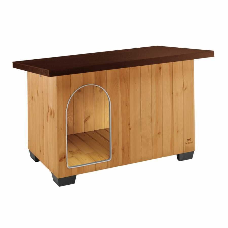 Ferplast Baita 60 Ahşap Köpek Kulübesi 73,5 Cm - 59 Cm - 52,5 Cm
