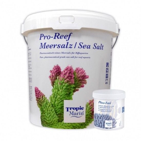 Tropic Marin PRO-REEF Sea Salt - 25 kg - Karton - ( Almanya ) + Phos Feed 300 gr
